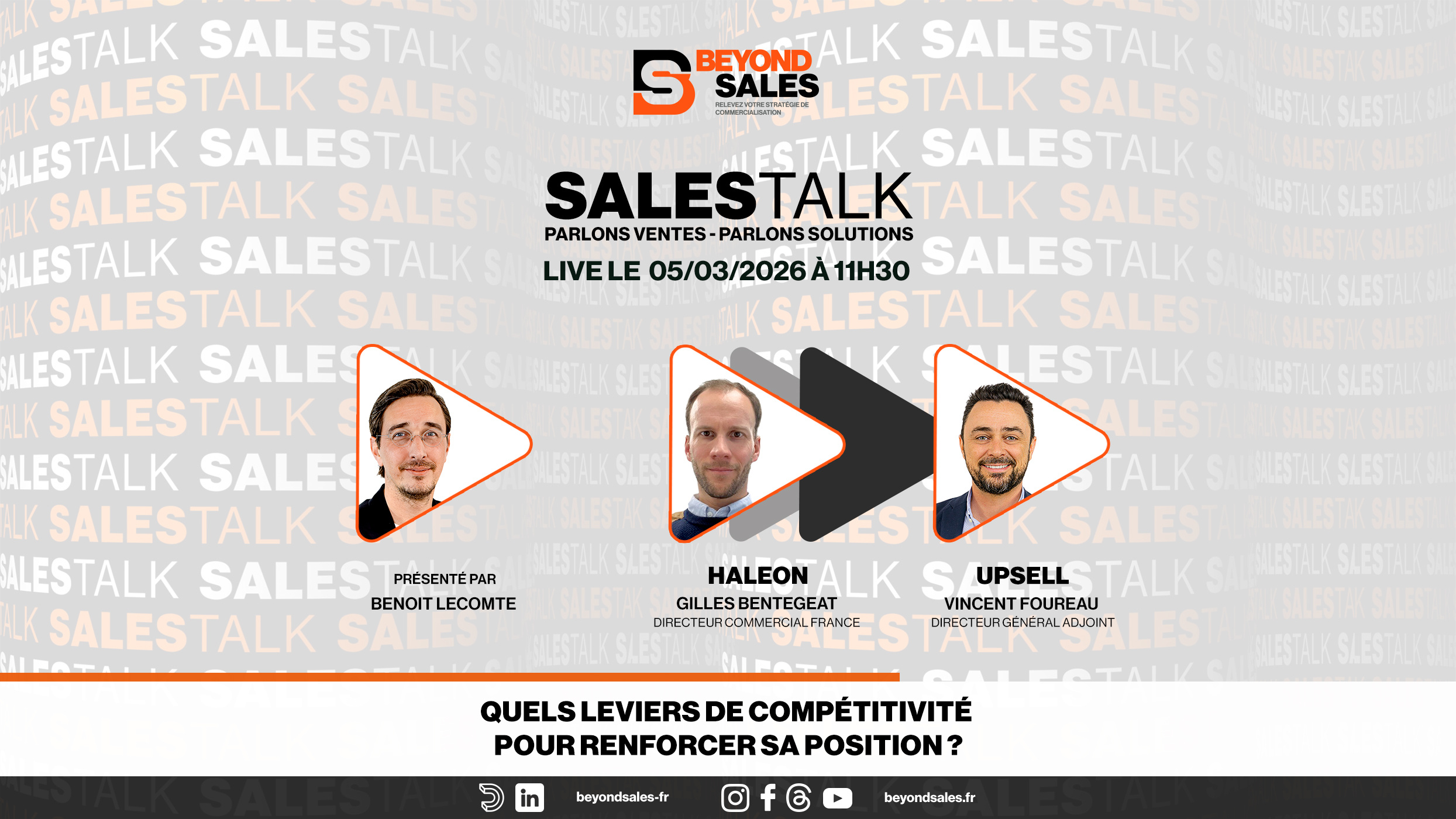 Quels leviers de compétitivité pour renforcer sa position ? #SalesTalk - Beyond Sales